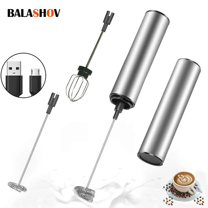 Mousseur à Lait Électrique USB – Mousse Parfaite en Quelques Secondes